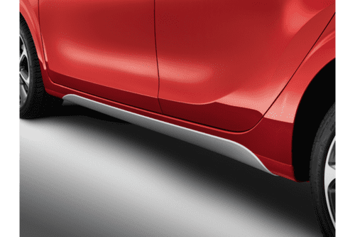 Kia Picanto 5 Door (2017-2020) Side Skirts, Elegant Silver