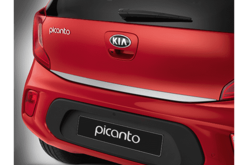 Kia Picanto 5 Door (2017-2020) Tailgate Trim Line, Elegant Silver
