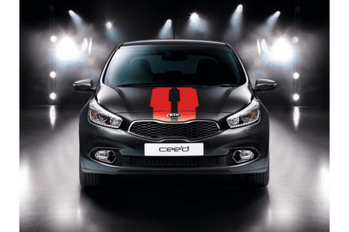 Kia Pro Cee'd (2016-2018) Racing Stripe Red