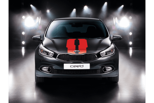 Kia Pro Cee'd (2016-2018) Racing Stripe Red