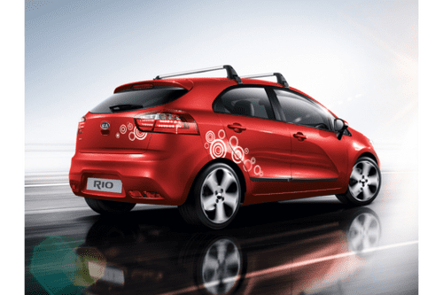 Kia Rio (2015-2016) Body decals, white bubbles