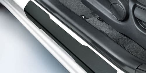 Kia Rio (2015-2016) Entry guard foils (set of 4 black), 5dr