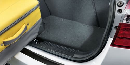 Kia Rio (2015-2016) Rear bumper protection foil (Black)