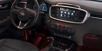 Kia Sorento (2015-2017) Red LED Lighting Foot Area