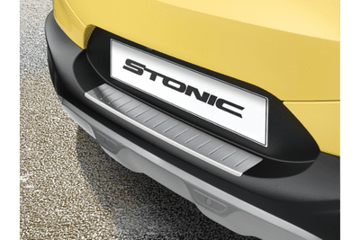 Kia Stonic Rear Bumper Protector (Brushed Stainless Steel Finish)
