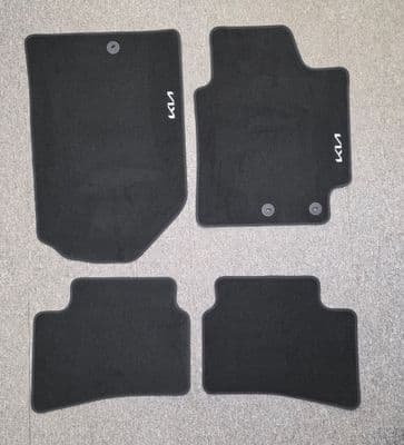 Kia Stonic Velour Floor Mats.  RHD