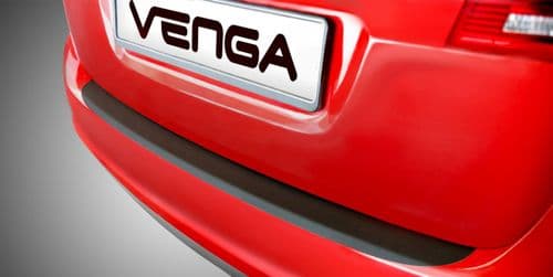 Kia Venga (2015-) Rear bumper protection foil (Black)