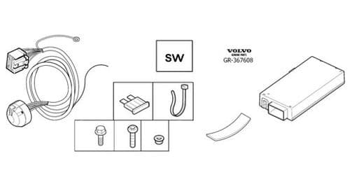 Volvo 13 Pin Towbar Wiring & Trailer Module XC60 up to 2017