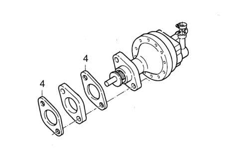 Volvo 440 Fuel Pump Paper Gaskets (Single)