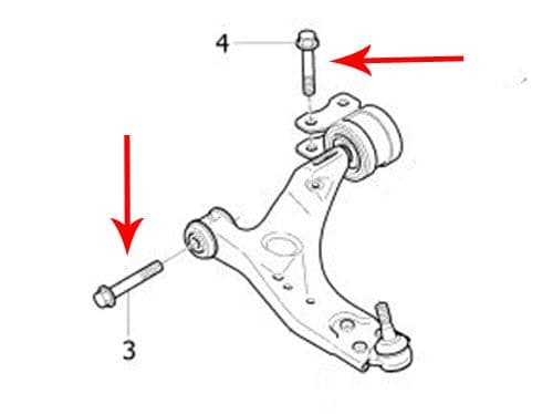 Volvo Bolt Kit For Lower Control Arms-(31277462-31277463-31277464-31277465)