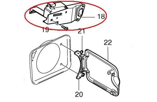 Volvo Fuel filler cap motor/lock