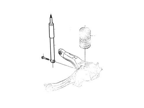 Volvo Rear Shock Absorber 31212943