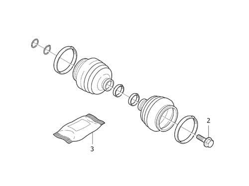 Volvo S40 2005 - CV Boot Kit L H Inner