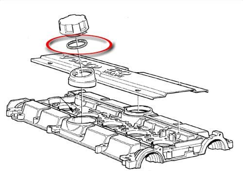 Volvo V/XC70 Up To 2007 - Oil Filler Cap Seal