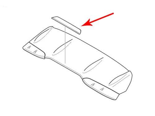 Volvo V40/V40CC 2013 Onwards - Additional Roof Spoiler Lip