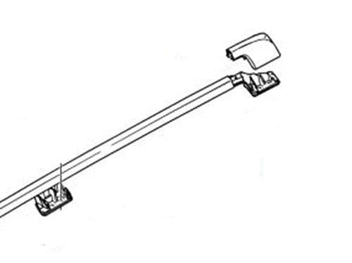 Volvo V70 2005 - Rear Roof Rail End Cap, L.H. Passenger Side