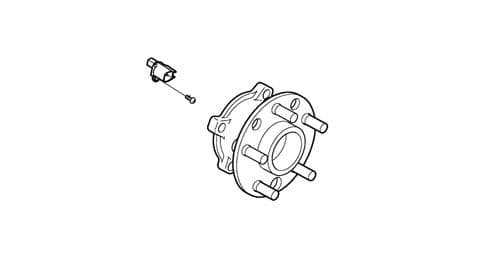 Volvo V70 2008 Onwards - Rear Wheel Hub & Bearing Including ABS Sensor