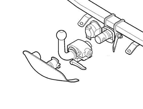 Volvo V70 Up To 2004 - Detachable Tow Bar Rear Bumper Cover
