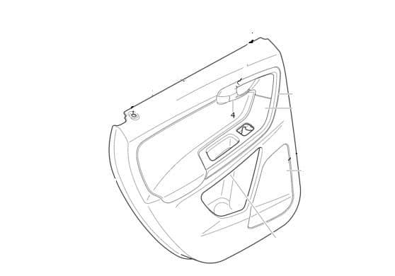 Volvo XC60 2009-2013 - Rear Door Panel L/S G600 colour code