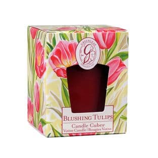 Boxed Votives Blushing Tulips