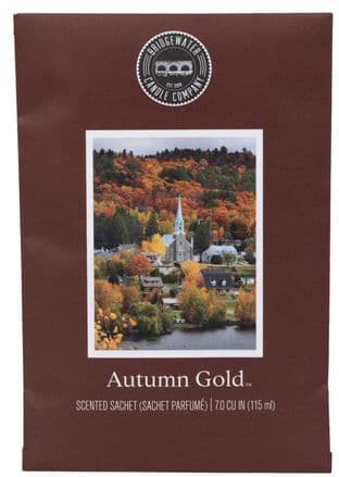 Bridgewater Candle Company Autumn Gold Scented Envelope Sachet - NEW