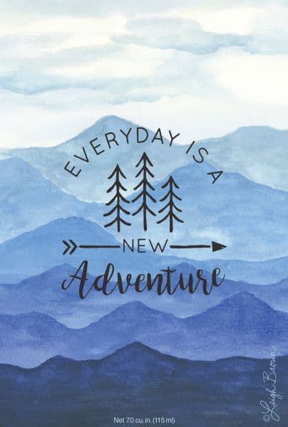 EVERY DAY IS AN ADVENTURE MOUNTAIN - WILLOWBROOK SCENTED SACHET