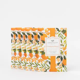Pack of 6 Large Scented Sachet Orange & Honey