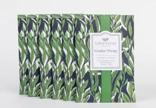 Pack of 6 Large Scented Sachets Garden Thyme