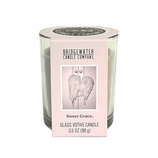 Sweet Grace Glass Votives Pack of 2 NEW
