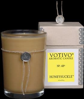 VOTIVO AROMATIC BOXED JAR CANDLE Honeysuckle