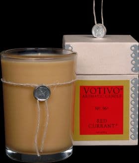 VOTIVO AROMATIC BOXED JAR CANDLE - Red Currant
