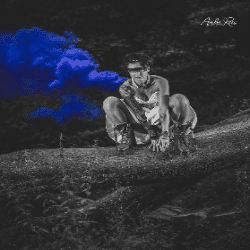 90s Friction Large Smoke Blue - FL03B EG