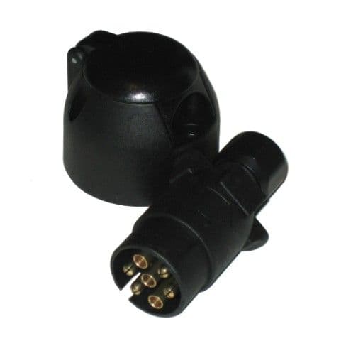 7 Pin 'N' type Plastic Plug and Socket | Towing Electrics