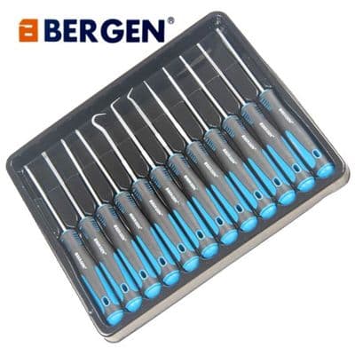 Bergen Tools 12pc Precision Screwdriver and Hook Set - Torx Screwdrivers
