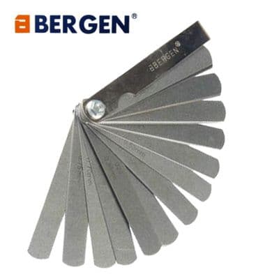 Bergen Tools 32 Blade Feeler Gauge Metric and Imperial