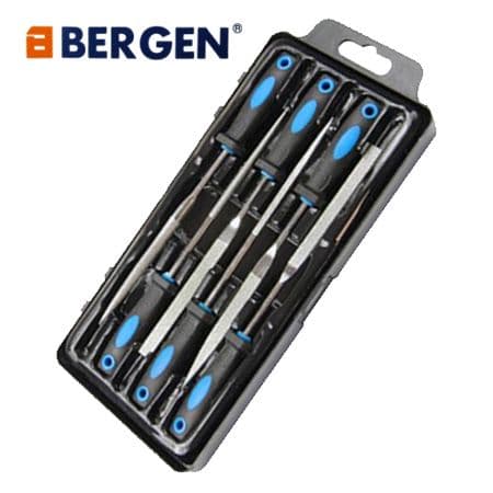 Bergen 6pc Diamond Needle File Set 175mm - Hand File | Tools & Leisure