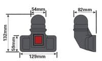 Black PVC Tow Ball Boot | Tow Ball Cover