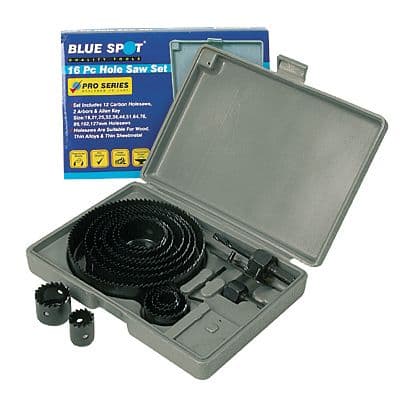 Blue Spot 16pc Hole Saw Set