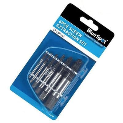 Blue Spot 6pc Screw Extractor Set (3-25mm)