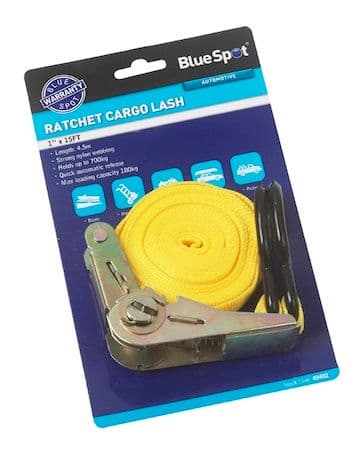 Blue Spot 15ft Ratchet Tie Down Straps | Tools & Leisure