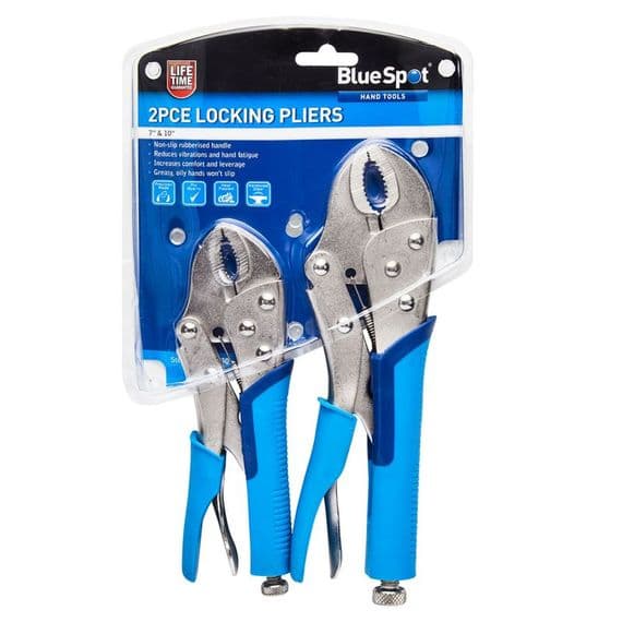 Blue Spot Tools 2pc Locking Pliers | Tools & Leisure