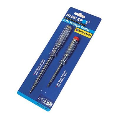 Blue Spot Tools 2pc Mains Testing Screwdrivers
