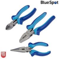 Blue Spot Tools 3pc Plier Set - Pliers & Cutters | Tools & Leisure