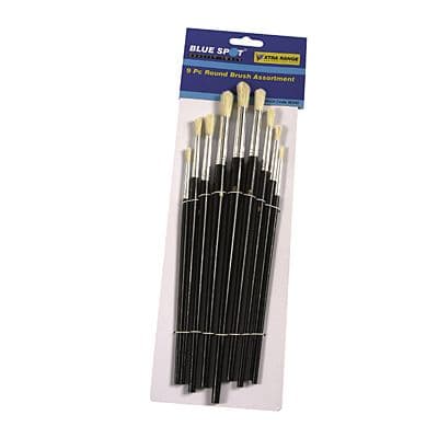 Blue Spot Tools 9pc Round Artist Brushes