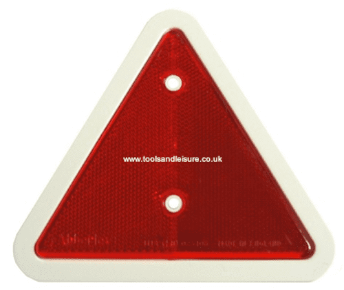 6 X Red Triangle Reflectors – Maypole RT6-6 For Driveway Gate, Fence, Trailer
