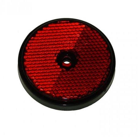 Seconds - 14 x RED Screw Fit Round Reflector