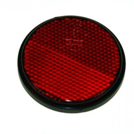 Seconds - 5 x Round RED Self Adhesive Reflector | Tools & Leisure