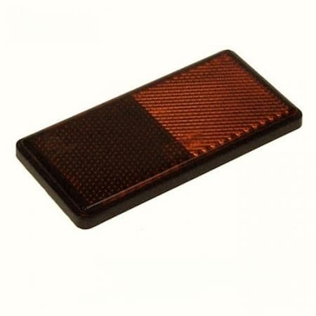 Self Adhesive AMBER Side Reflector - Orange Reflector | Tools & Leisure