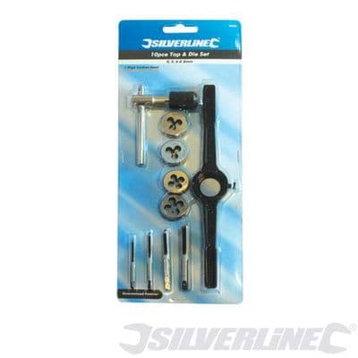 Silverline 10pc Tap and Die Set
