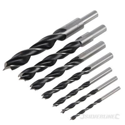 Silverline 7pc Plug Cutter Drill Bit Set